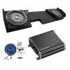 American Sound Connection Bundle Compatible with GMC Sierra Double Cab 2014-2018 Kicker CompVT CVT10 Dual 10 Sub Box CXA600.1 Amp view 1