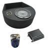 American Sound Connection Kicker 43CVT102 10" Sub CompVT CVT10 400W RMS 2-Ohm Subwoofer, 46CXA4001 Class D Mono 800W Peak Sub Amplifier and 1X10-SPAREBOX Single Sub Box Enclosure view 1