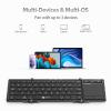 iClever Foldable Keyboard with Touchpad, BK08 Portable Tri-Folding Bluetooth Keyboard for iPad, iPhone, Windows, Mac & Android  Connect Up to 3 Devices view 2