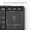 iClever Foldable Keyboard with Touchpad, BK08 Portable Tri-Folding Bluetooth Keyboard for iPad, iPhone, Windows, Mac & Android  Connect Up to 3 Devices view 3