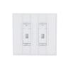 TayMac 2672W 2-Gang MASQUE Decorator Cover, Toggle, White view 4