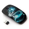 KawaiiMouse [ Optical 2.4G Wireless Mouse ] BLUE GLOW TRIBAL DRAGON view 1