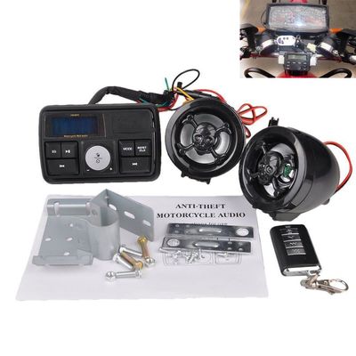 Eaglerich FM Amplifier Motorcycle Black Styling Stereo Audio Speaker with Remote Control