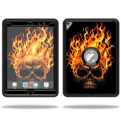MightySkins Skin Compatible with OtterBox Defender Apple iPad Pro 9.7 Case wrap Cover Sticker Skins Hot Head