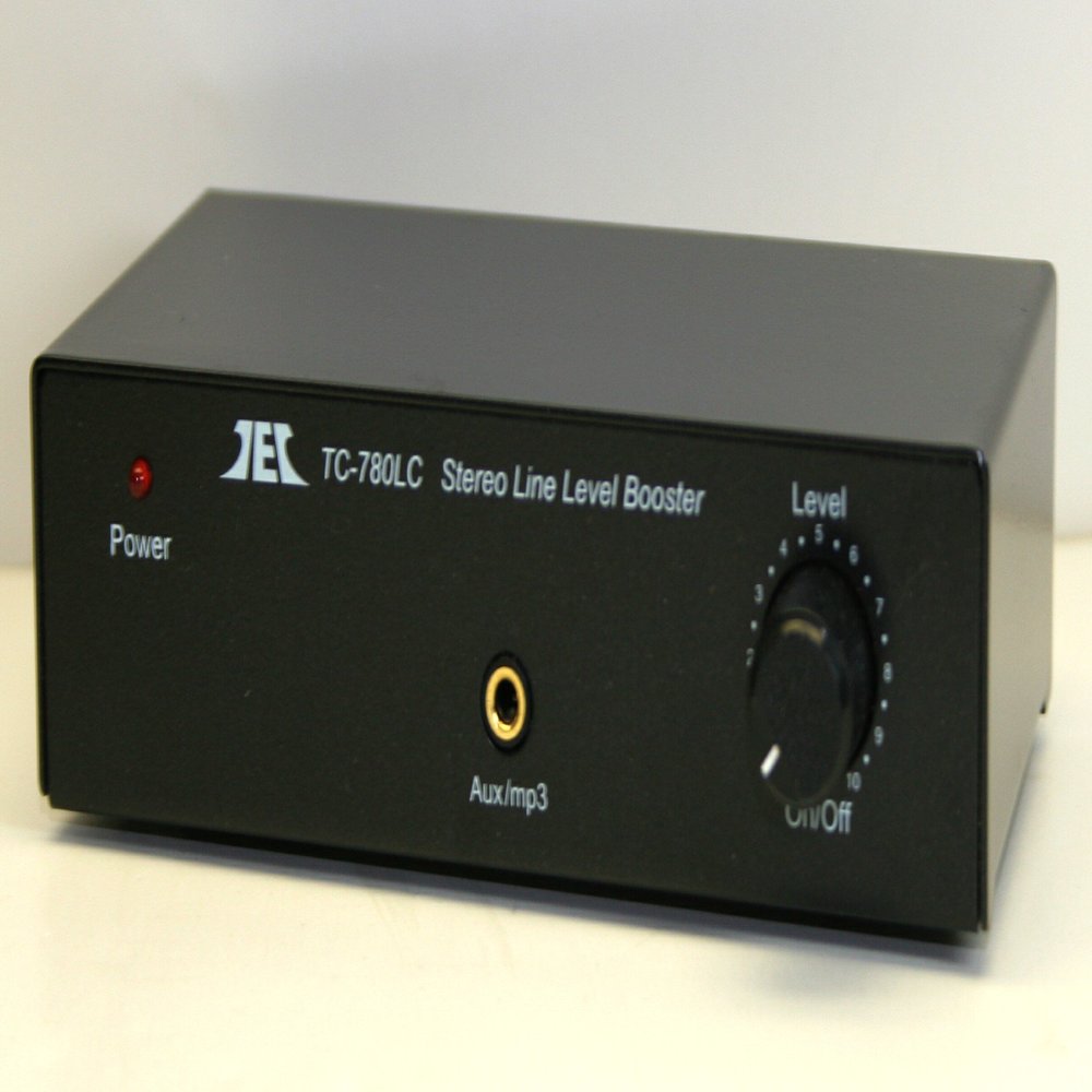 TCC TC-780LC Black Stereo Line Level Preamp/Booster with iPod Jack
