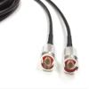Custom Cable Connection 3 Foot N Male to N Male Times Microwave LMR 240 Ultraflex 50 Ohm Antenna Cable Assembled view 2