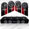 MENACE AUDIO Car Audio Midrange Enclosure 4 x 6.5 2000Watts VOICEBOX (MA-VB6525-4S) Silver view 2