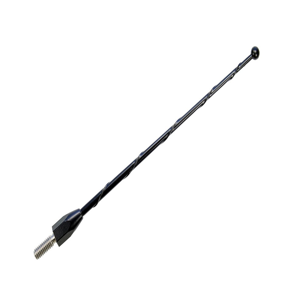 Votex - 7 Inch Black Short Antenna for Victory Magnum (2015-2017) - Spiral Wind Noise Cancellation - Spring Steel Construction - Stainless Steel Threading