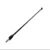 Votex - 7 Inch Black Short Antenna for Victory Magnum (2015-2017) - Spiral Wind Noise Cancellation - Spring Steel Construction - Stainless Steel Threading view 1