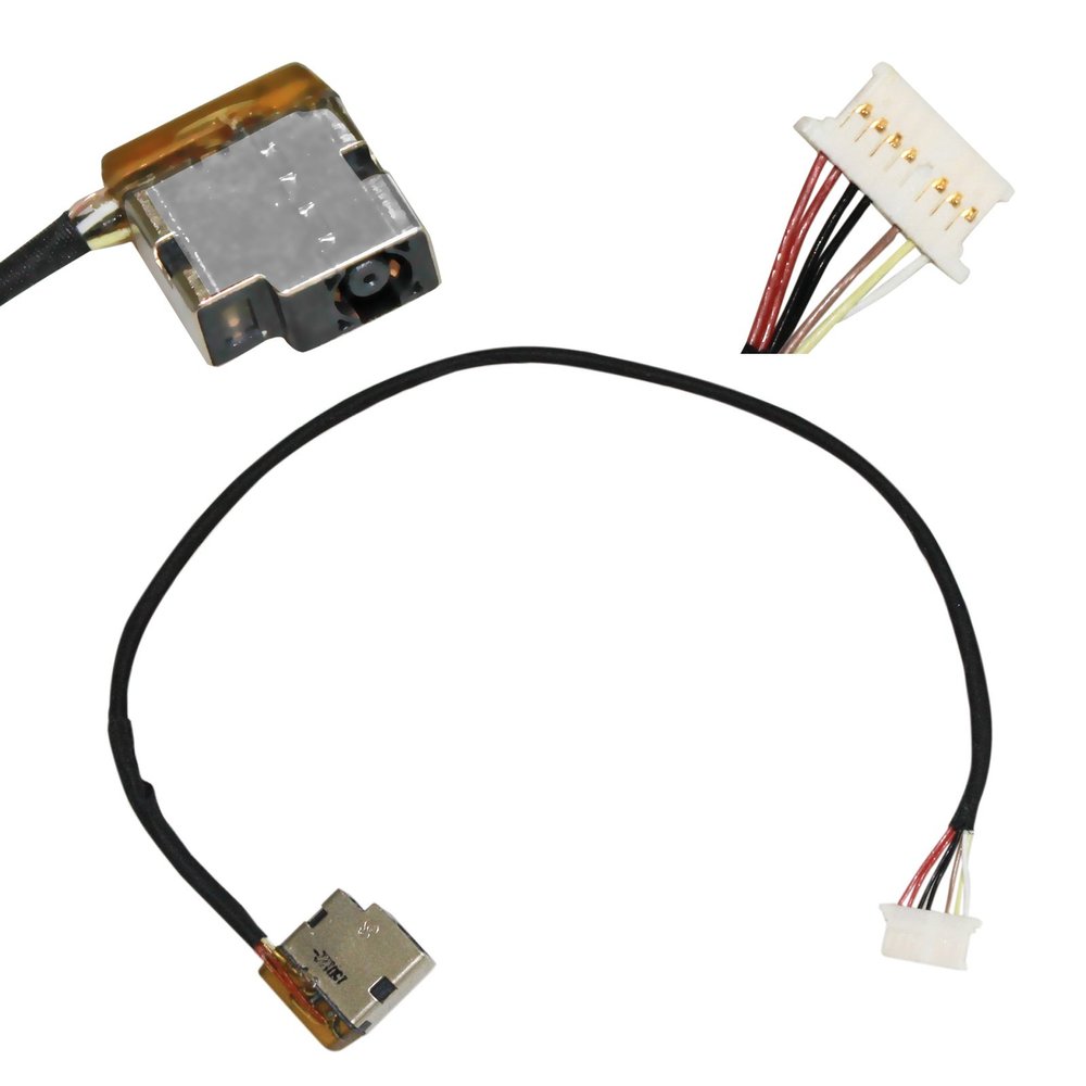 GinTai DC Power Jack Harness Plug in Cable Replacement for HP Chromebook 14-q039wm 14-q049wm 14-q050ca