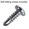 20 Pack (10 Pairs) Retrofit Recessed Downlight Housing C Clips with Self Tapping Screws for Down Light Can Lighting. Works with Torsion Spring to Hook Onto. view 3