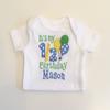 Baby Boy 1/2 Birthday Party Hat and Bodysuit Set- Personalized Half Birthday view 2