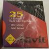 25 Pack. Savit Brand Floppy Disks. 1.44 PC Format. Black Metal Shutter. view 2