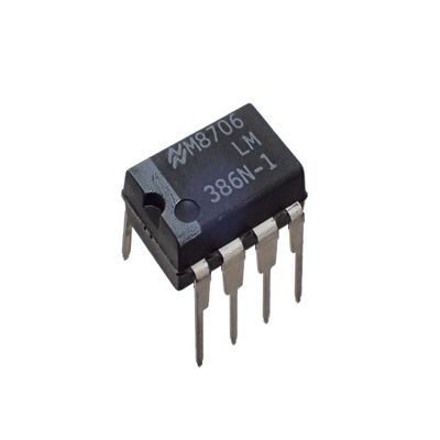 National Semiconductor LM386N-1 Semiconductor, Low Voltage, Audio Power Amplifier, Dip-8, 3.3 mm H x 6.35 mm W x 9.27 mm L (Pack of 10)