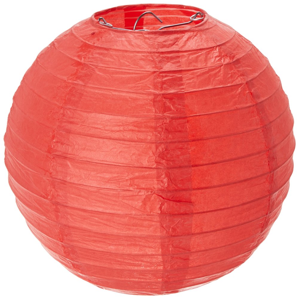 Darice 1174-67 Japanese Paper Lantern - Red - 8"