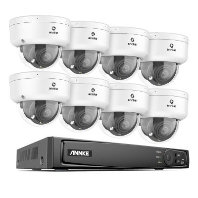 ANNKE 4K NVR PoE Security System, 8X 8MP Optical Zoom Cameras, 8Channel H.265+ NVR, 2.8mm~12mm Lens, Remote Access, Human&Vehicle Detection, H.265+, IP67 Weatherproof(HDD Not Included)
