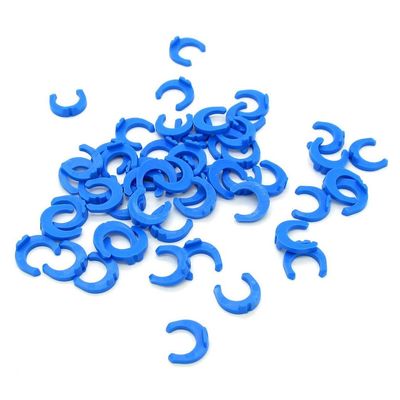 Newzoll 1/4 Inch Locking Clips for RO Water Filter, Blue, 50 Pcs