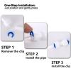 Newzoll 1/4 Inch Locking Clips for RO Water Filter, Blue, 50 Pcs view 3