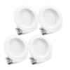 4 Pack Bioluz LED 4-inch 13 Watt 90 CRI Dimmable LED Retrofit Recessed Lighting Fixture - 2700K LED Ceiling Light - 910 Lumen Recessed Downlight UL-listed JA8 CEC view 1