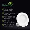 4 Pack Bioluz LED 4-inch 13 Watt 90 CRI Dimmable LED Retrofit Recessed Lighting Fixture - 2700K LED Ceiling Light - 910 Lumen Recessed Downlight UL-listed JA8 CEC view 3