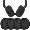 Geekria 2 Pairs Flex Fabric Headphones Ear Covers - Product Safety Certified - Washable & Stretchable Earcup Protectors for Over-Ear Headsets, Sweat Pads for Gym, Gaming (S/Black) view 1
