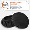 Geekria 2 Pairs Flex Fabric Headphones Ear Covers - Product Safety Certified - Washable & Stretchable Earcup Protectors for Over-Ear Headsets, Sweat Pads for Gym, Gaming (S/Black) view 3