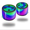 Skin Wrap Decal Set 2 Pack for Amazon Echo Dot 2 - Rainbow Swirl (2nd Generation ONLY - Echo NOT Included) view 1