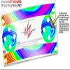 Skin Wrap Decal Set 2 Pack for Amazon Echo Dot 2 - Rainbow Swirl (2nd Generation ONLY - Echo NOT Included) view 3