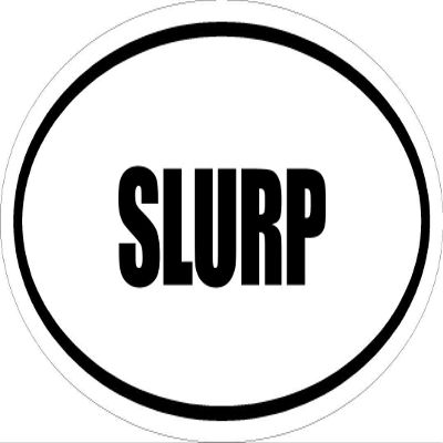3" Printed Euro Style Oval SLURP Decal Sticker dcor Great Size for Mug Phone case Hard Hats and Helmets.