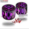 Skin Wrap Decal Set 2 Pack for Amazon Echo Dot 2 - Pink Floral (2nd Generation ONLY - Echo NOT Included) view 2