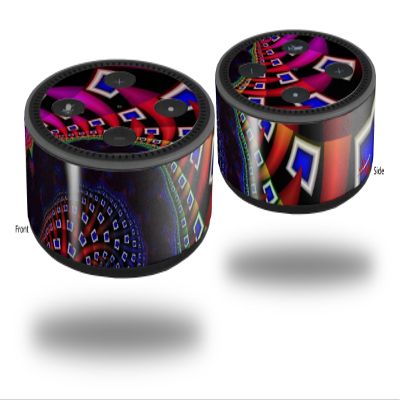 Skin Wrap Decal Set 2 Pack for Amazon Echo Dot 2 - Rocket Science (2nd Generation ONLY - Echo NOT Included)