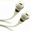 10ft White Bare Copper RG6 Cable 18AWG CORE 3Ghz 75 Ohm CL2 in-Wall Use HD Antenna Approved Weather Boot Water Seal CONNECTORS UL ETL Cut to Order Assembled in USA view 1