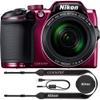 Nikon COOLPIX B500 16MP 40x Optical Zoom Digital Camera w/Wi-Fi (Plum) - (Renewed) view 1