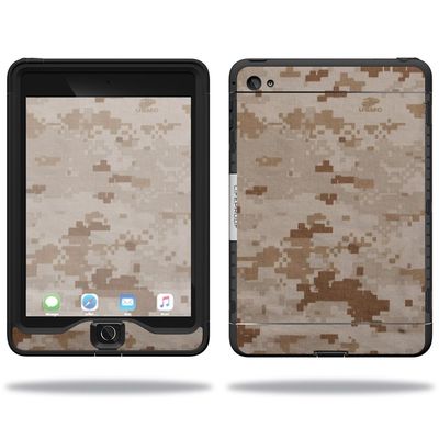 MightySkins Skin Compatible with Lifeproof Apple iPad Mini 4 Case nuud Case wrap Cover Sticker Skins Desert Camo