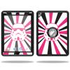 MightySkins Skin Compatible with OtterBox Defender Apple iPad Pro 9.7 Case wrap Cover Sticker Skins Pink Star Rays view 1