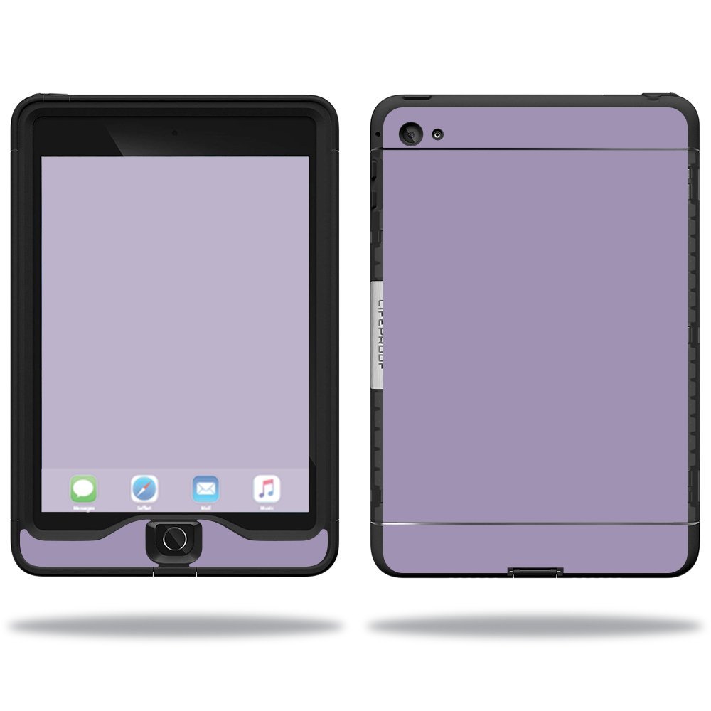 MightySkins Skin Compatible with Lifeproof Apple iPad Mini 4 Case nuud Case wrap Cover Sticker Skins Solid Lavender