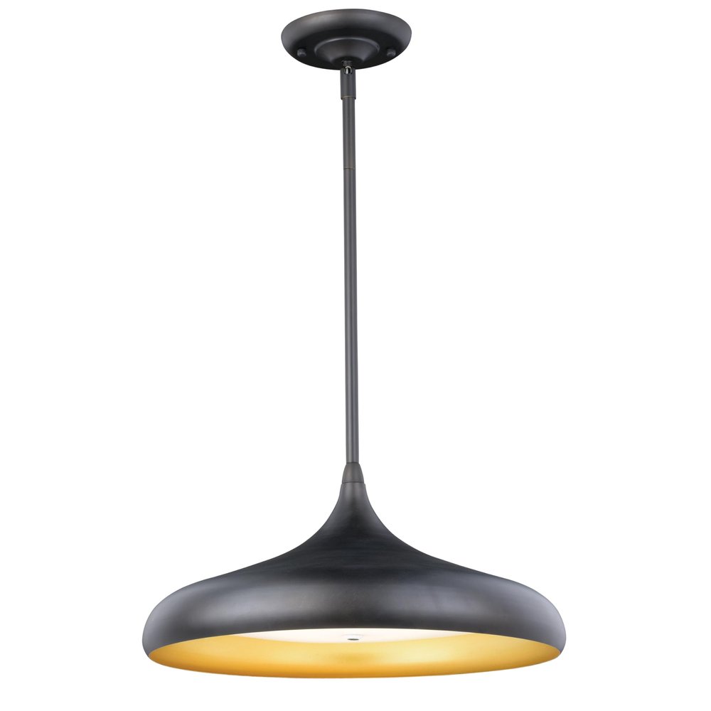 VAXCEL Bacio LED Bronze Motion Sensor Dome Pendant Light