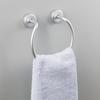 InterDesign Metro Rustproof Aluminum Wall Mount Towel Ring Holder for Bathroom - Silver view 2