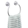 InterDesign Metro Rustproof Aluminum Wall Mount Towel Ring Holder for Bathroom - Silver view 3