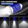 Rechargeable, Hands-free Neck Book Lamp with 4 LED Bulbs, 4 Adjustable Brightness, USB Cable Included for Reading in Bed or Car view 2