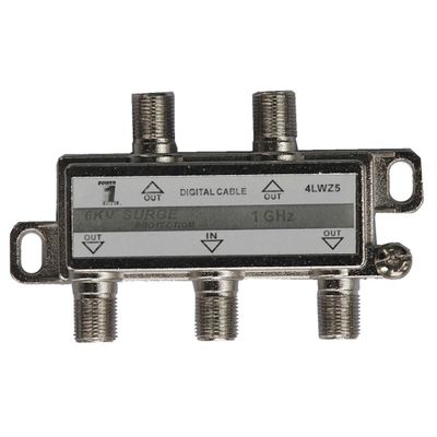 Cable Splitter, 4-Way, F-Type, 1 GHz