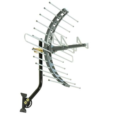 GE 29884 Pro Outdoor/Attic Mount Antenna - Long Range with Compact Design Outdoor / Attic HDTV Antenna for VHF / UHF Channels - 70 Mile Range