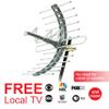 GE 29884 Pro Outdoor/Attic Mount Antenna - Long Range with Compact Design Outdoor / Attic HDTV Antenna for VHF / UHF Channels - 70 Mile Range view 3