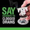 SinkShroom SSCLE988 The Revolutionary Sink Drain Protector Hair Catcher/Strainer/Snare, Clear view 3