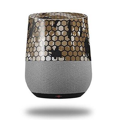 HEX Mesh Camo 01 Tan - Decal Style Skin Wrap fits Google Home Original (Google Home NOT Included)