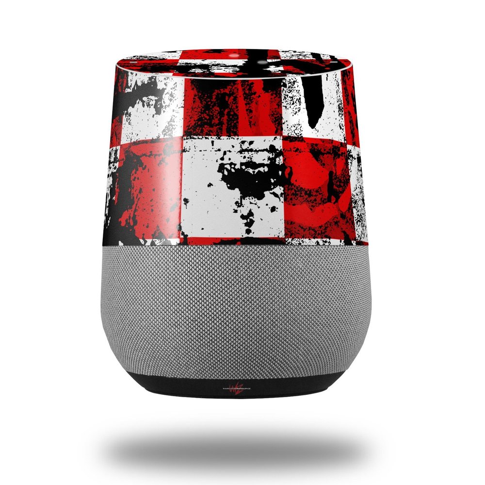 Checker Graffiti - Decal Style Skin Wrap fits Google Home Original (Google Home NOT Included)