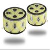 Skin Wrap Decal Set 2 Pack for Amazon Echo Dot 2 - Kearas Daisies Yellow (2nd Generation ONLY - Echo NOT Included) view 1