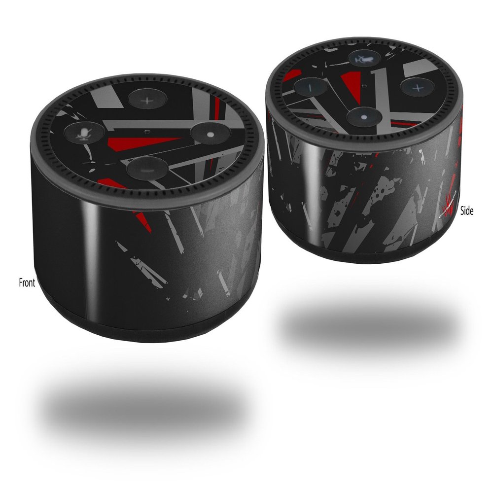 Skin Wrap Decal Set 2 Pack for Amazon Echo Dot 2 - Baja 0023 Red (2nd Generation ONLY - Echo NOT Included)
