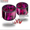 Skin Wrap Decal Set 2 Pack for Amazon Echo Dot 2 - Pink Distressed Leopard (2nd Generation ONLY - Echo NOT Included) view 2