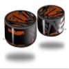 Skin Wrap Decal Set 2 Pack for Amazon Echo Dot 2 - Baja 0040 Orange Burnt (2nd Generation ONLY - Echo NOT Included) view 1